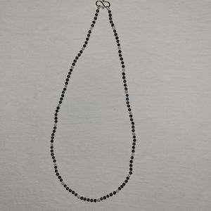 Sparkling Indigo Swarovski Crystal and Seed Pearl Necklace